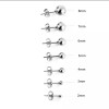 Unbranded S925 Sterling Silver Round Ball Stud Earrings - 3mm