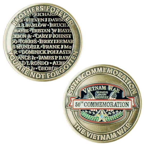 Vietnam War 50th Commemoration Challenge Coin Military for Veterans Families