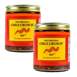 CHILE CRUNCH, A Crunchy All Natural Spicy Condiment, HOT 2 Pack