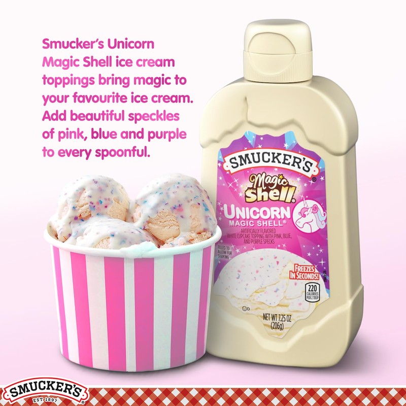 Smuckers Unicorn Magic Shell Smucker`s Topping Freezes In Seconds (1)
