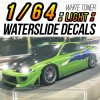MMR 1/64 Scale '95 Mitsubishi Eclipse Head Tail Light WaterSlide