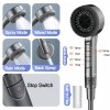 MDHAND Filtered Shower Head with Handheld High Pressure 4Modes Showerhead
