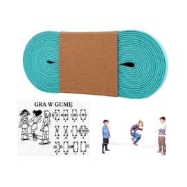 Elastic Jump Rope for Girls. Chinese Jump Rope - Rubber Band Children’s Toys Jump Rope. Rubber Jumping - With Instructions for Games - for Girls & Boys Perfect as Gifts