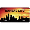 Kansas City Silhouette Novelty Metal License Plate Tag LP-8724