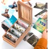 Neando 4’’x6’’ Index Card Holder, Acacia Index Card Box, Index