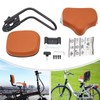 YIYIBYUS Bike Seat with Backrest,Extra Wide Bicycle Tricycle Saddle Seat,
