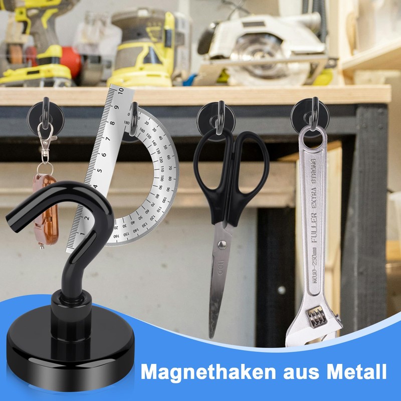 Aenienoe Pack of 20 Magnetic Hooks Small Strong Magnets with
