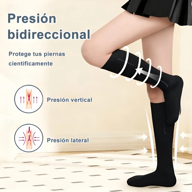 12 Pares De Medias De Compresión Antitrombóticas 6 Colores