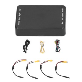 4 Way Car Video Switch 360 Degree Panoramic Rearview Camera Control Box System Universal