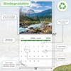 Canadian 18-Month Wall Calendar - 100% Biodegradable 11x22 Inch Open