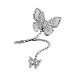 OATIPHO Women Nail Art Ring Creative Finger Decoration Stylish and Durable Nail Art Charm for Parties and Special Occasions for Loved Ones