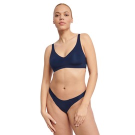 Sloggi Women's Zero Feel 2.0 Soft Bra, navy blue