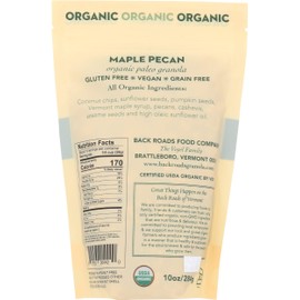 BACK ROADS Organic Maple Pecan Granola, 10 OZ