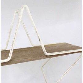 Key Stone BRTASTWH Brushed Wire Table Rack, Star, White, 12.8 x 4.3 x 11.2 inches (30 x 11 x 28.5 cm)