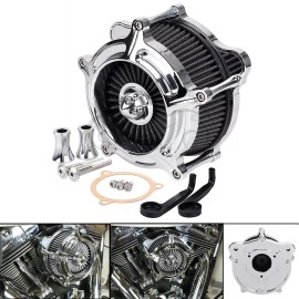 Unbranded Chrome Spike Air Cleaner Intake Filter For Harley Electra Street Glide Touring