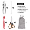 Hiware 20-piece Seafood Tools Set includes 6 Crab Crackers, 6