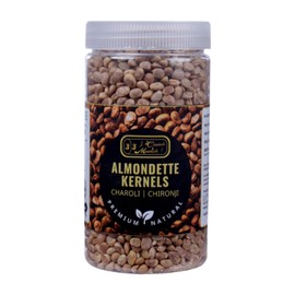 Organic Almondette Kernels (Chironji Seeds) Charoli Seeds - Rich In Nutrients Source Of Protein, Fibers, And Essential Minerals - Ideal For Garnishing, Baking (200 Gm)
