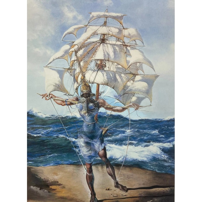 Salvador Dali Costume for Tristan Insane - "The Ship" Framed