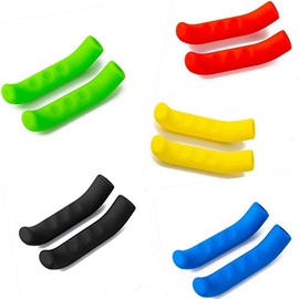Brake Grip Cover Bike Brake Lever Protection Cover Silicone Soft Anti-Slip Brake Handle Sleeve Bicycle Brake Levers for Mountain Road Bike 1 Pair (5 Pairs)