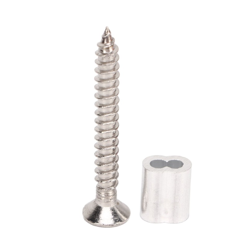 304 Stainless Steel Wire Rope Set with Hook Ring Screws