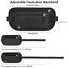 Travel Money Belt with Anti-Theft Zippered Pull Slim Travel Pouch