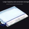 10pcs A5 Plastic Wallet, Waterproof Clear Plastic Document Folders Mesh,