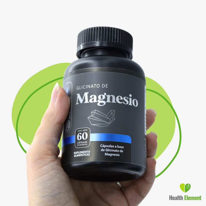 Glicinato De Magnesio 60 Cápsulas De 500 Mg Glycinate Magnesium