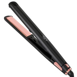 Soffiya Flat Iron Hair Straightener, Ceramic Hair Straightener and Curler 2 in 1, Rapid 30-Second Heat-Up Hair Straightening Iron with Floating Plates for Less Frizz, Shinier & Smoother Hair