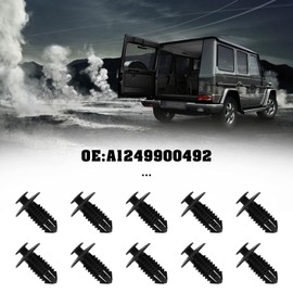 The Lord of the Tools 50pcs Plastic Rivet Fastener Clips A1249900492 for Wheel Arch Lining 7mm Hole Compatible with Mercedes E CLASS CLS CLK W202 W203 W204 W205