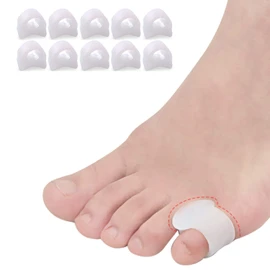 Yimanduo 10 Pcs Pinky Toe Splint, Gel Toe Separators, Little Toe Straightener Hammer Toe for Men Women Walking, Running, Overlapping, Bunion Corrector and Bunion Relief