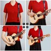 MengH-SHOP Ukulele Strap Adjustable Genuine Leather Ukelele Shoulder Strap Strong