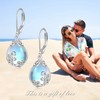 POPLYKE Celtic Filigree Teardrop Drop Dangle Earrings Sterling Silver Leverback