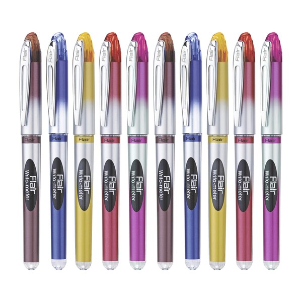 FLAIR Writometer 0.6mm Ball Pen Box Pack | Our Longest