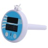Floating Water Thermometer Electronic Solar Charging LCD Display Swimming Pool
