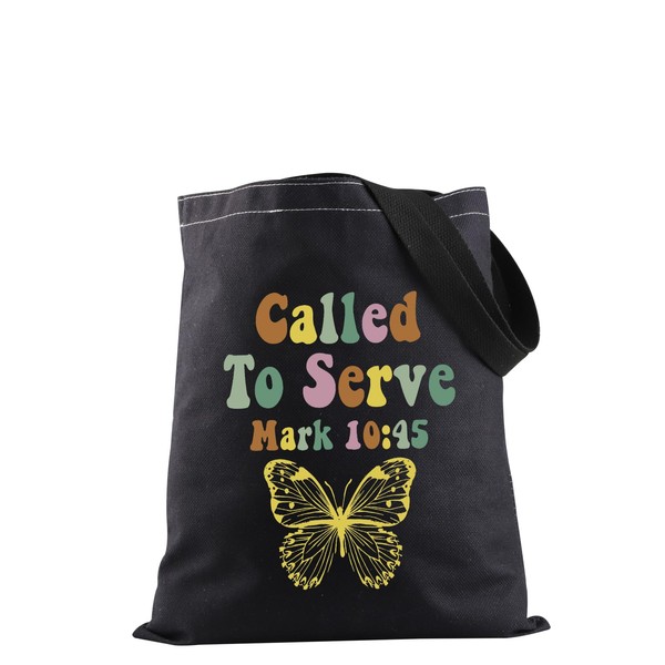 JXGZSO Christian Shoulder Bag Called To Serve Mark 10:45 Tote