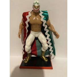 Handmade Mistico Principe de plata y oro 7in Action Figure Mexican LUCHA LIBRE (TRICOLOR)