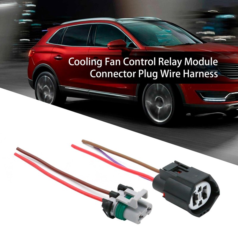 Anxingo 902-209 Cooling Fan Control Module Connector Plug Wire Harness,
