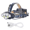 7 Core Headlight Long Range USB Rechargeable Headlamp Outdoor Work