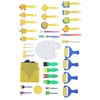36Pcs Graffiti Tool Roller Sponge Brush Kit Stamps Antifouling Clothes