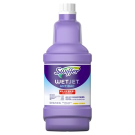 Swiffer Swiffer WetJet Antibacterial Solution Refill for Floor Mopping and Cleaning, All Purpose Multi Surface Floor Cleaning Solution, Fresh Citrus Scent, 1.25 Liters