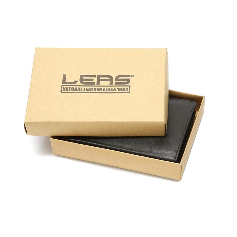 LEAS Biker Wallet purse with chrome-chain without application horizontal format,