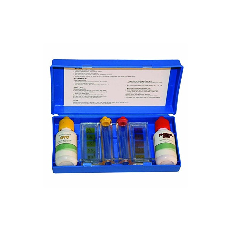 Kit Analizador Calidad Agua Oto Cloro Ph Para Albercas Piscinas
