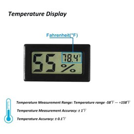 AEDIKO 4pcs Mini Digital Thermometer Hygrometer LCD Digital Temperature Humidity Meter Thermometer for Greenhouse Cars Home Office