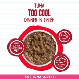 Weruva Best Feline Friend (B.F.F.) Tuna Too Cool with Red Meat Tuna in Gelee Cat Food, 3oz Can (Pack of 24)
