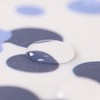 Popkozzi Blue Dots Shower Curtain Set White Waterproof Washable Weighted