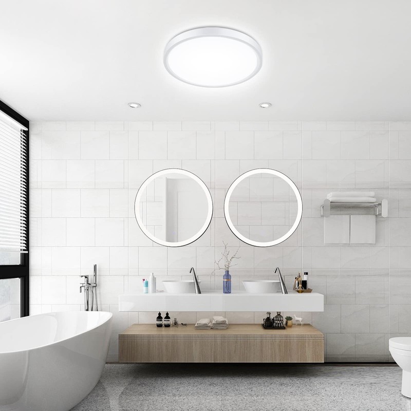 Smanu Dimmable LED Ceiling Light Panel with Remote Control,24W 2200LM,3000K-6000K,Night