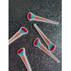 5pc. Teal and Gold Makeup Brush Resin Planar Flatback, Makeup