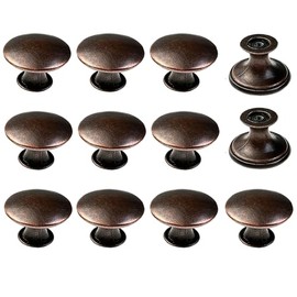 M MIMHOOY 12 Pack Cabinet Knobs Red Bronze Knobs for Dresser Drawers, Cabinet Knobs and Pulls