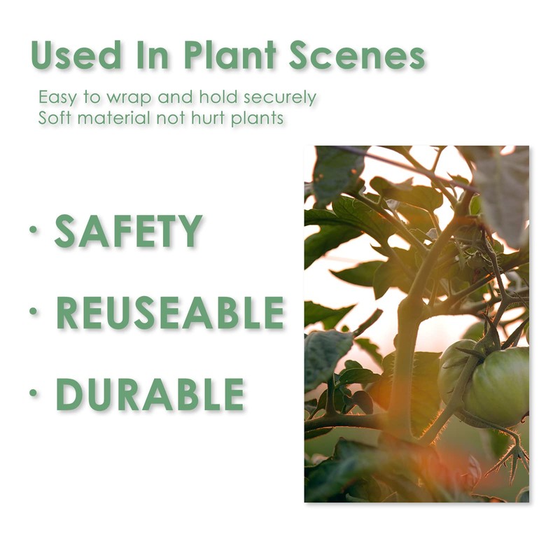 plantactic Garden Tie Green Tape, Plant Supports, Gentle On Plants