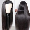 Straight Headband Wig Human Hair 16 Inch Human Hair Wigs